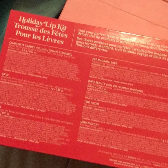 SEPHORA HOLIDAY LIP KIT / NIB - Picture 3 of 5